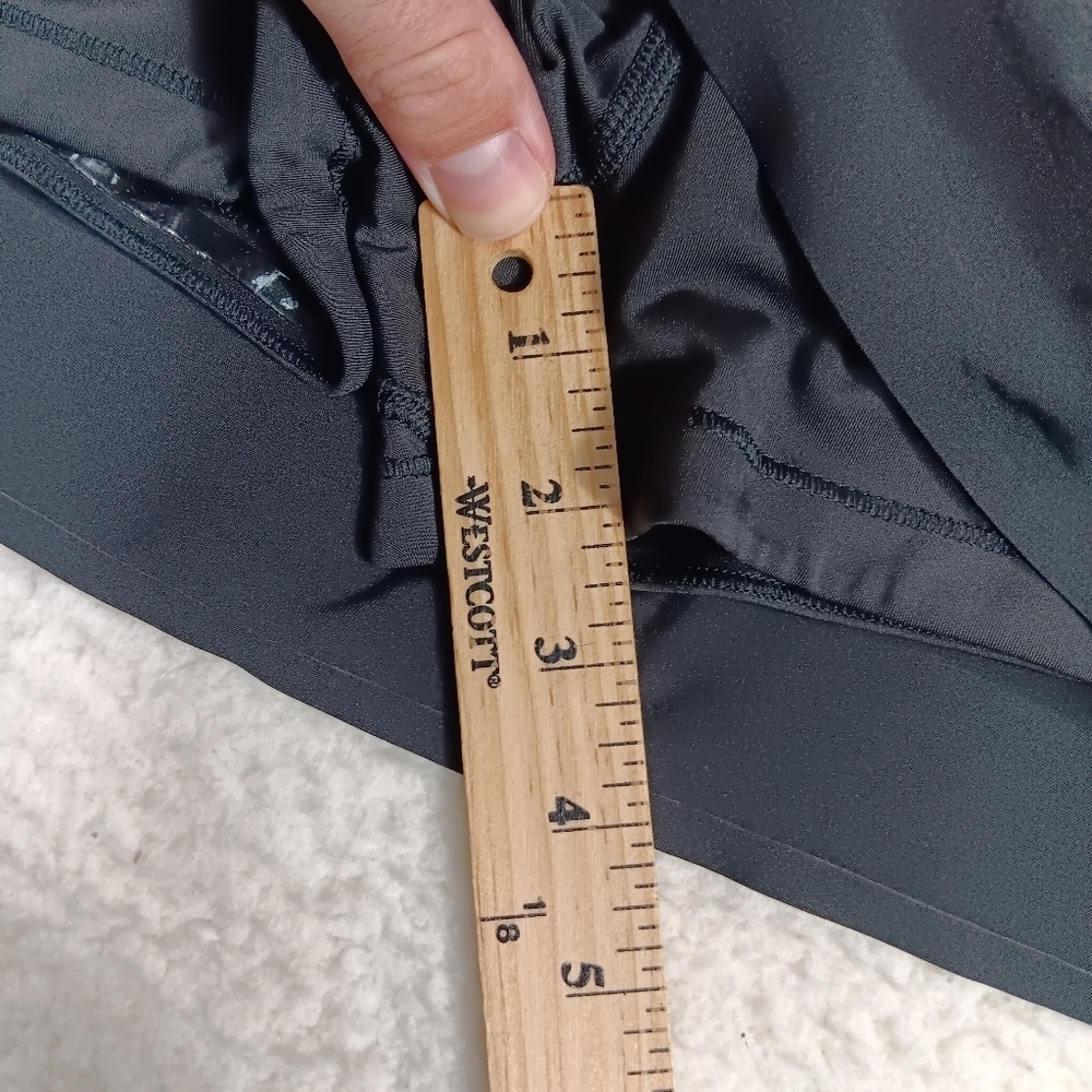 Athleta Skort Womens XL Black Run With It 14" Skort Jupe-Short Golf Tennis - Picture 11 of 13